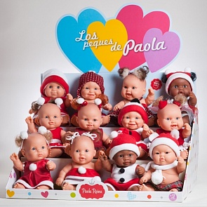 Куклы пупсы 22 см. из серии Санта Клаус, 12 видов (Paola Reina, 31412)